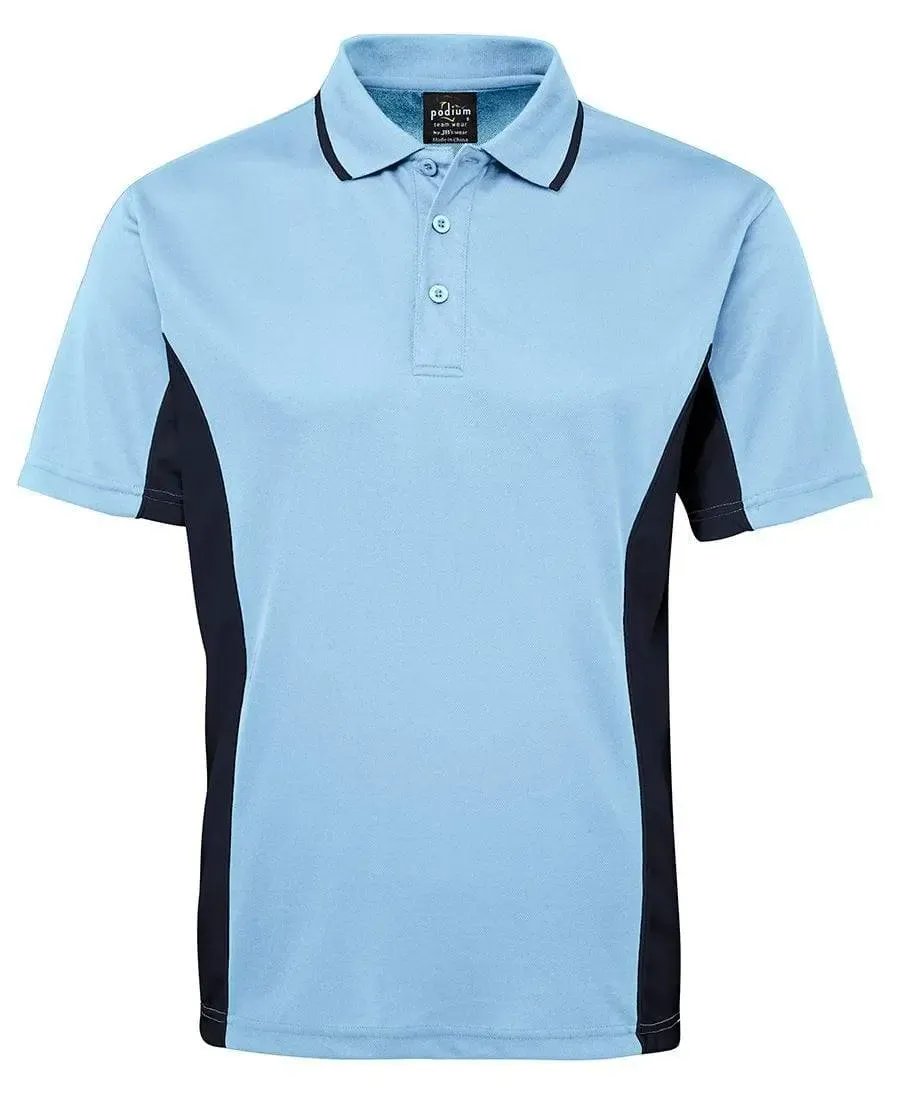 JB'S Contrast Polo 7PP Casual Wear Jb's Wear Lt Blue/Navy S